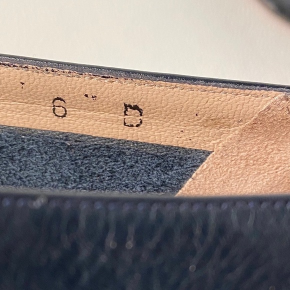 Salvatore Ferragamo Blue Leather Low Heel Pumps - Picture 6 of 8